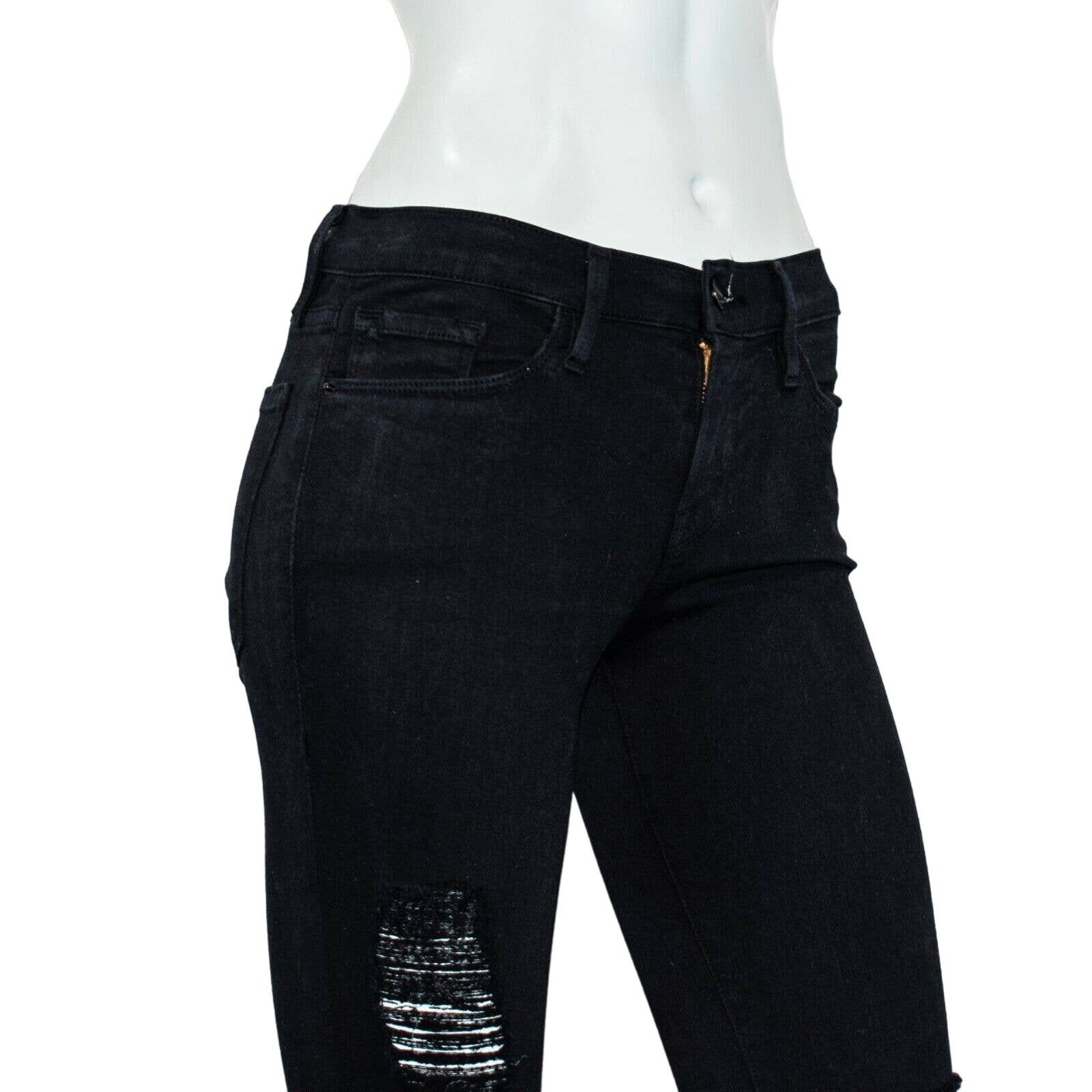 Frame FRAME Denim Women's Le Skinny De Jeanne Jeans Ripped Size 26" / US 2 / IT 38 - 10 Thumbnail