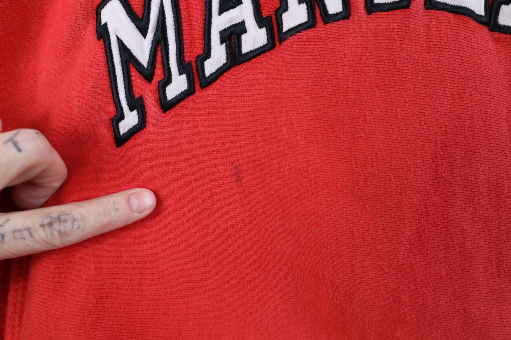 Vintage Vintage 90s University of Maryland Hoodie Sweatshirt Size M / US 6-8 / IT 42-44 - 5 Thumbnail