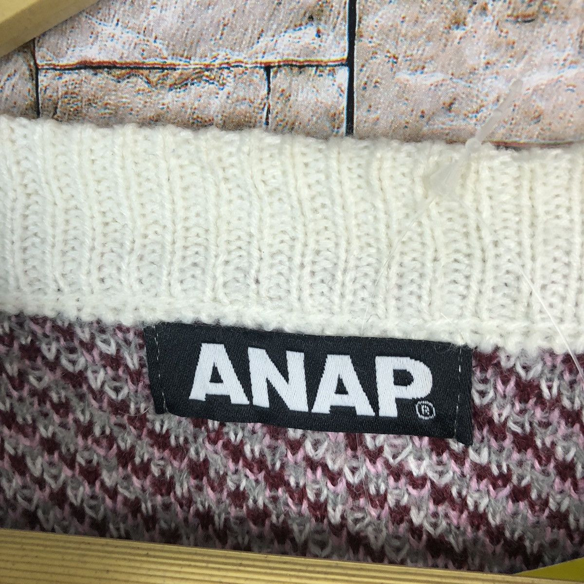 Homespun Knitwear × Japanese Brand Anap Purple art Knitwear #A769 Size XS / US 0-2 / IT 36-38 - 8 Thumbnail