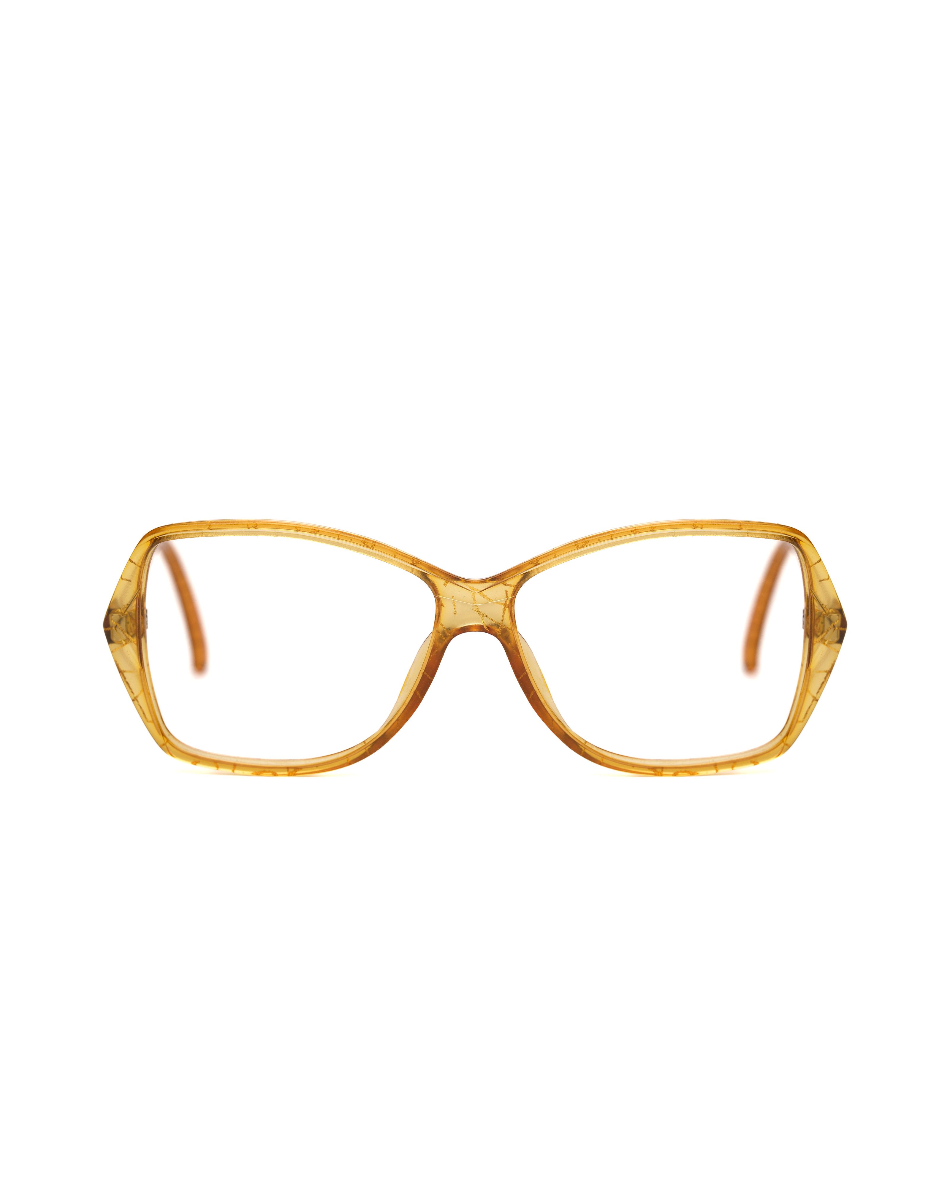 Christian Dior Monsieur Christian Dior '70s Oversized Transparent Yellow Glasses Size ONE SIZE - 2 Thumbnail