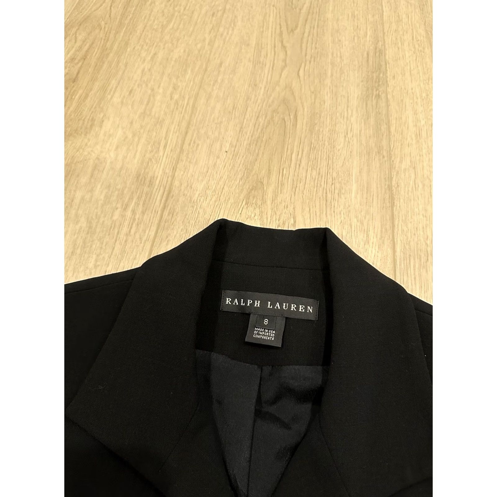 Ralph Lauren VINTAGE Ralph Lauren Black Label Wool Blend Stretch Blazer Jacket Women Sz 8 Black USA Wool Blend Blazer Men's? Size M / US 6-8 / IT 42-44 - 5 Thumbnail