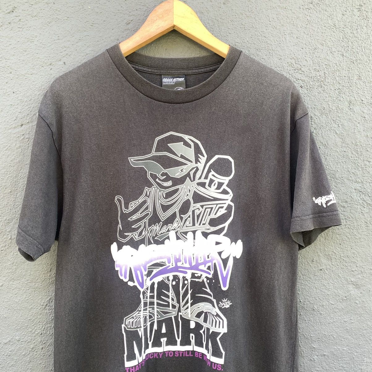 Vintage Thrashed Faded Vintage Grass Hither Mark Streetwear Tee Size US L / EU 52-54 / 3 - 2 Thumbnail