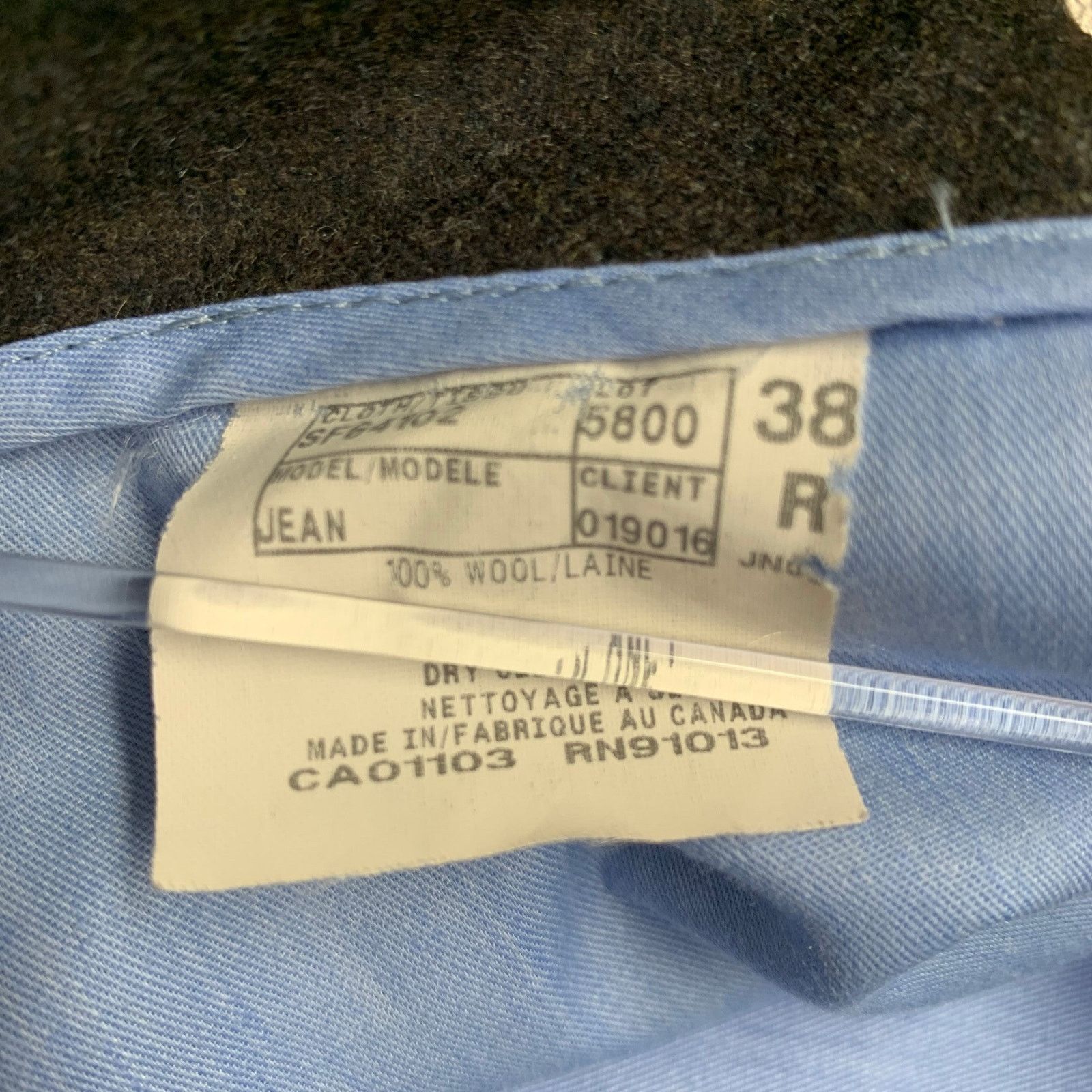 Saks Fifth Avenue SAKS FIFTH AVENUE Brown Heather Wool Jean Cut Casual Pants Size US 38 / EU 54 - 4 Thumbnail