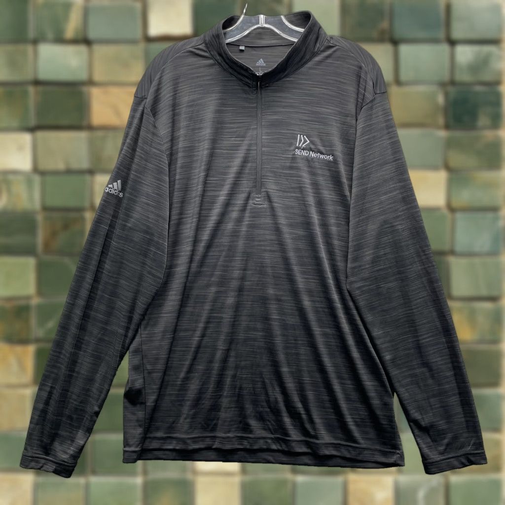 Adidas Adidas 1/4 Zip Sweater Mens Large Black Performance Golf Shirt Gorpcore Preppy Shirt Size US L / EU 52-54 / 3 - 1 Thumbnail