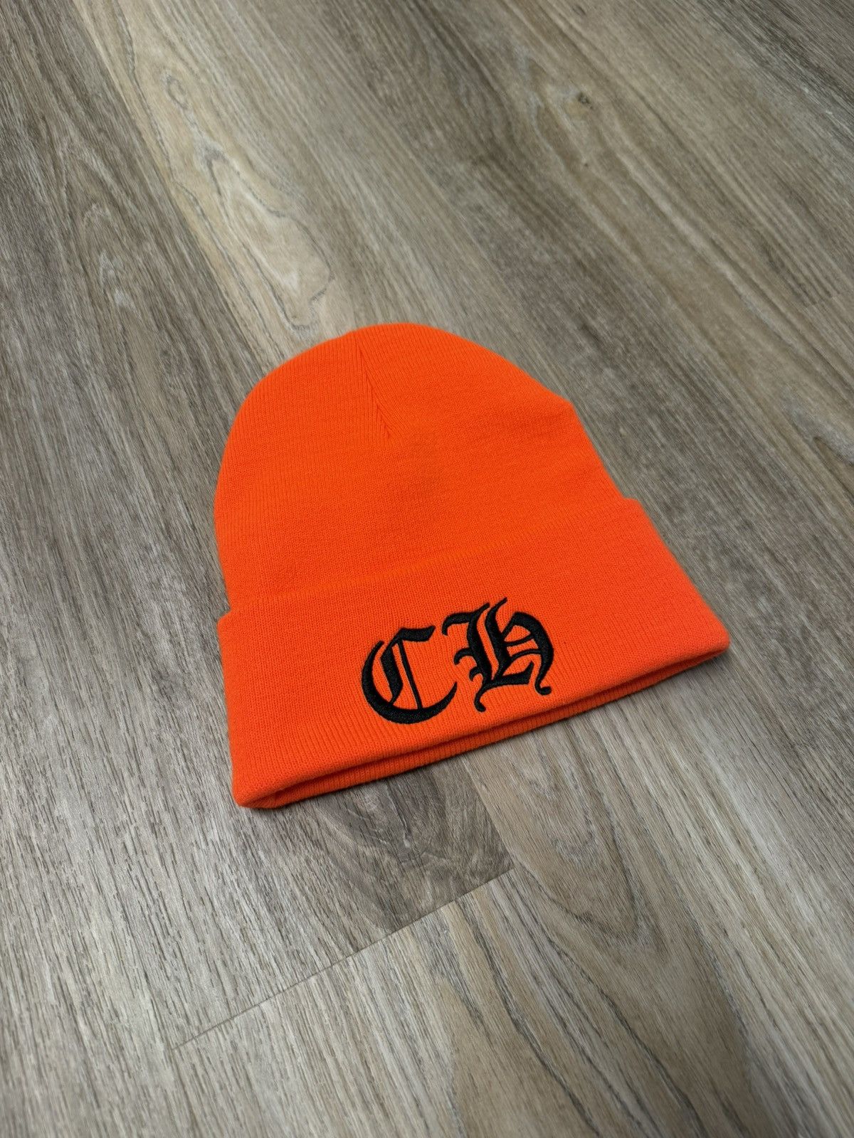 Chrome Hearts Chrome Hearts CH Logo Beanie Orange Size ONE SIZE - 1 Thumbnail