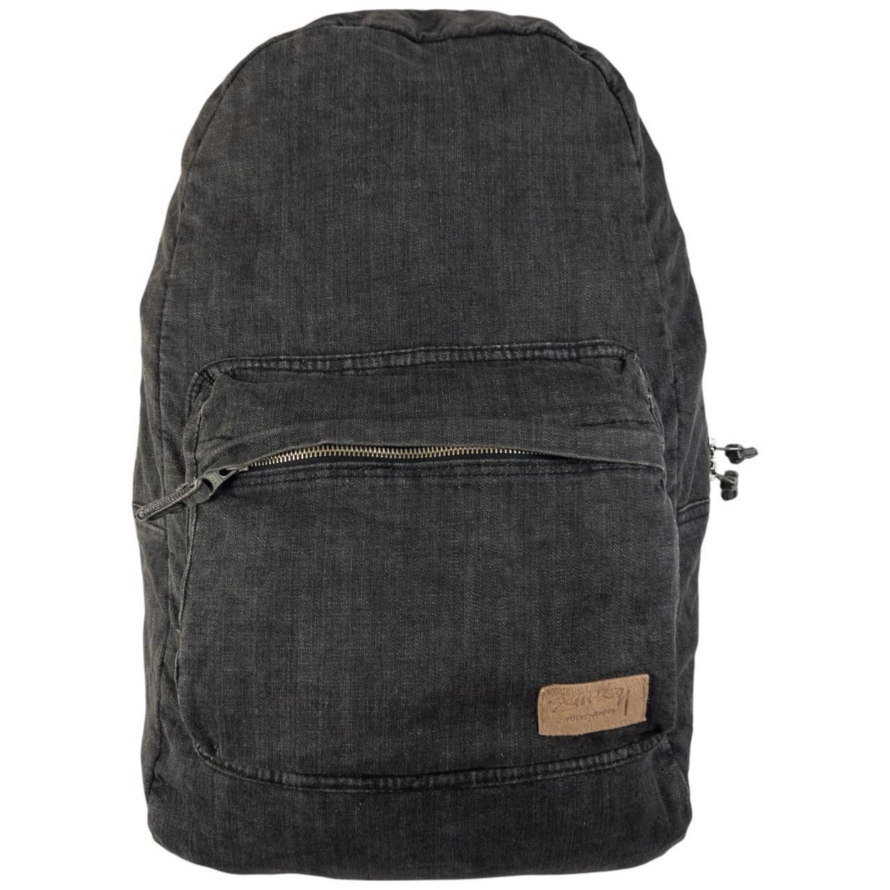 Stussy NEW 2023 summer Stussy canvas backpack washed black