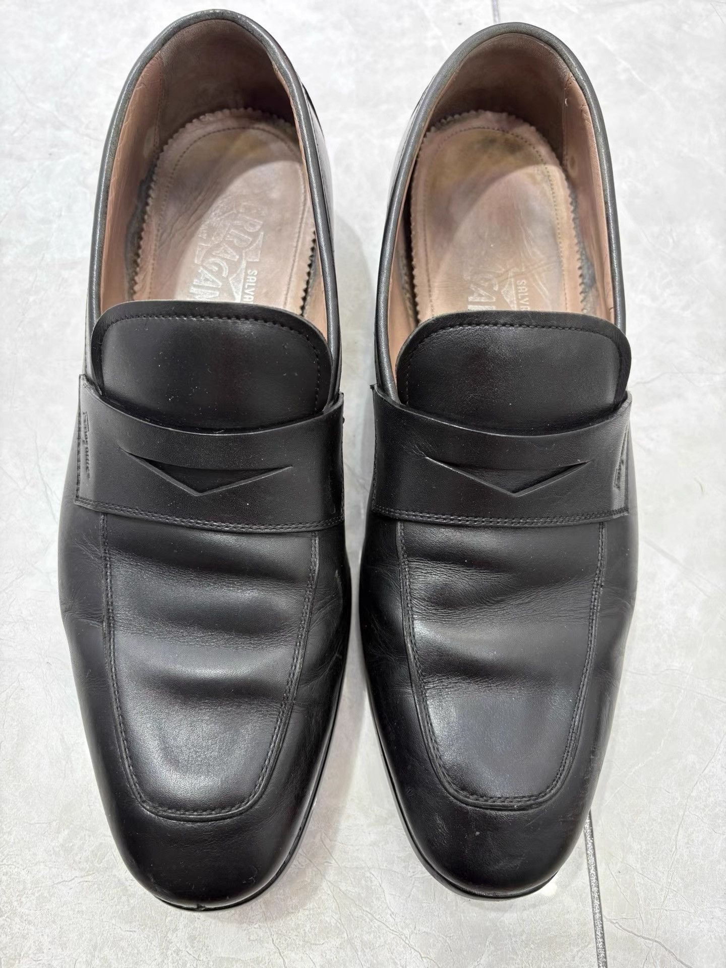Salvatore Ferragamo Ferragamo Men's Business Loafer Casual Leather Shoes K29 Size US 8 / EU 41 - 1 Thumbnail