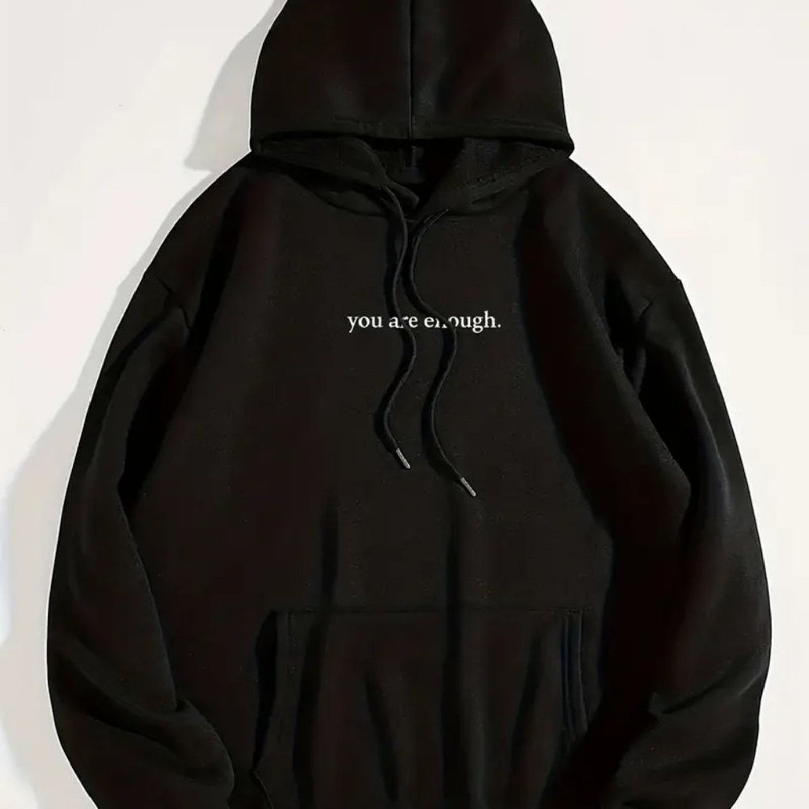 Other You Are Enough Sweatshirt Message on Back Black L (8/10) Size L / US 10 / IT 46 - 3 Thumbnail
