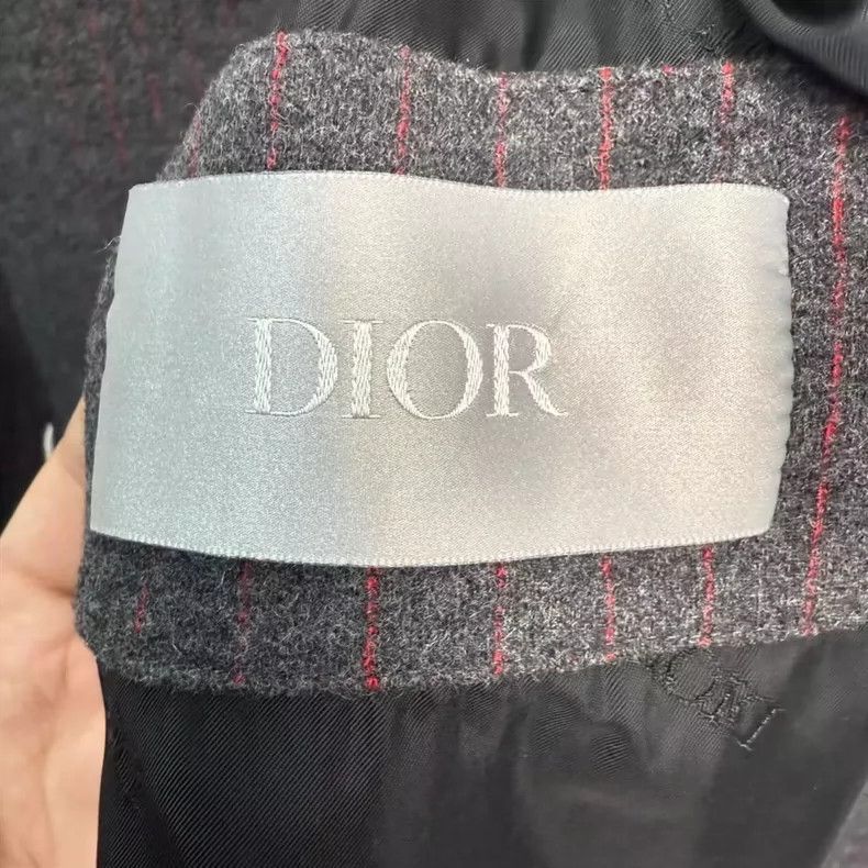Dior Dior Homme Gray Striped Baseball Jacket-2505 Size US M / EU 48-50 / 2 - 6 Thumbnail