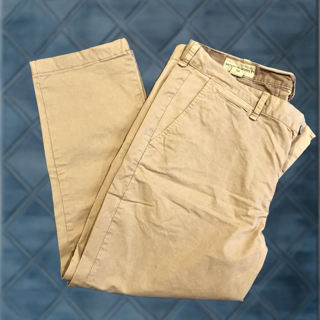 Ralph Lauren VINTAGE Denim & Supply Ralph Lauren Khaki Chino Pants 40 26 Beige Men Regular 40x26 Pants Mens Size US 40 / EU 56 - 1 Thumbnail