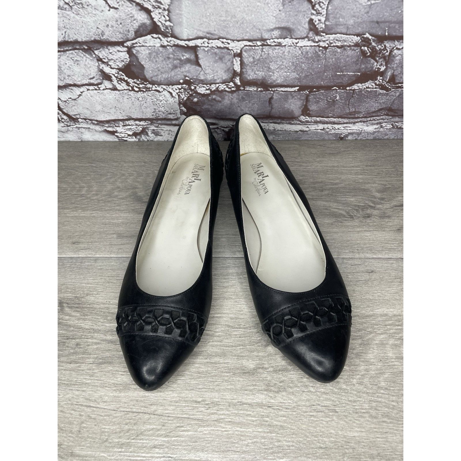 Cole Haan Maria Sharapova by Cole Haan Air Bacara Black Leather Ballet Size US 11 / IT 41 - 2 Thumbnail