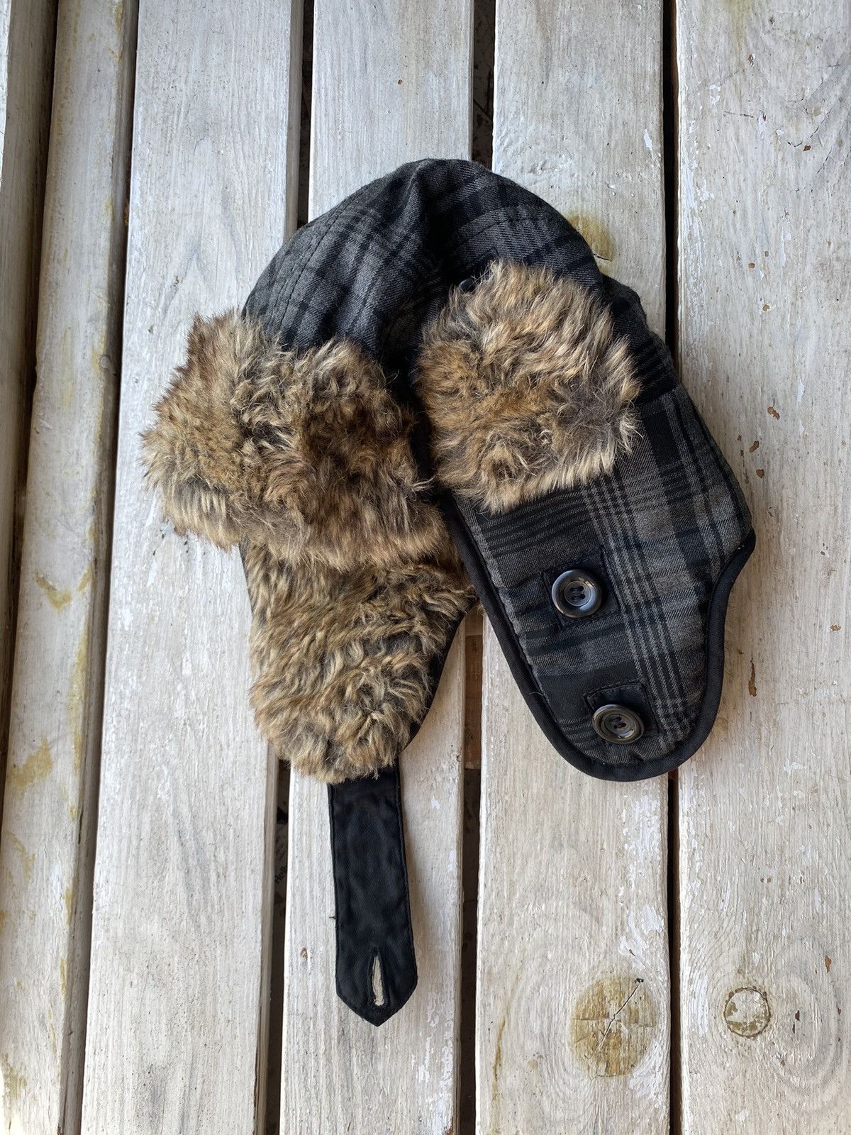 Hysteric Glamour × Japanese Brand Y2K American Vintage Fuzzy Hat Mohair Ushanka Beauty Beast Size ONE SIZE - 1 Thumbnail
