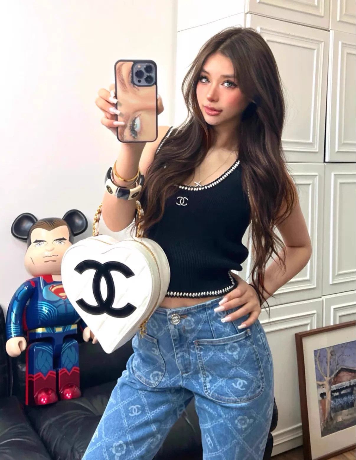 Chanel Chanel 22C Black & White CC Trim Tank Top 38 Size S / US 4 / IT 40 - 8 Thumbnail