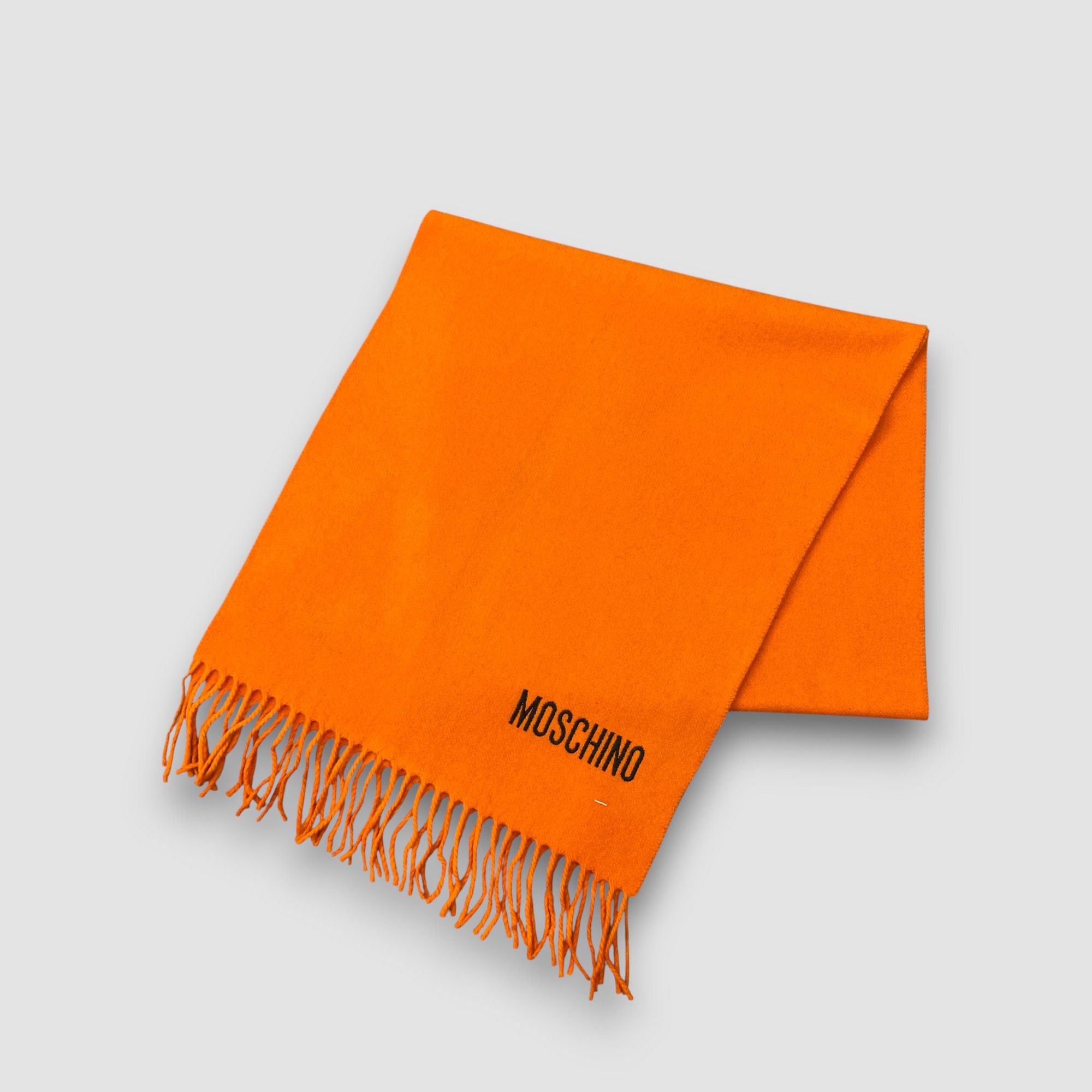 Moschino Vintage Moschino Scarf Muffler Wool Winter Fringe Scarves Size ONE SIZE - 3 Thumbnail