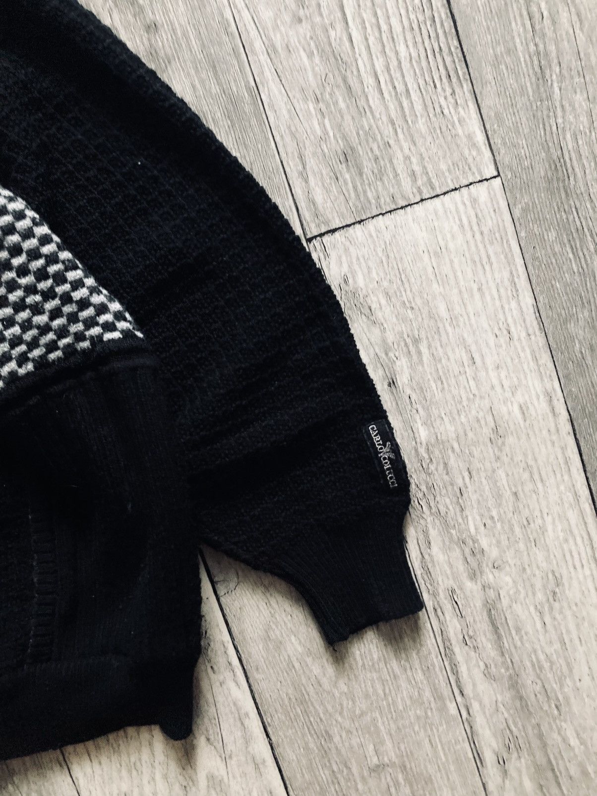 Carlo Colucci × Vintage Vintage 90’s carlo colucci knitted block sweater drip Y2k Size US XL / EU 56 / 4 - 5 Thumbnail