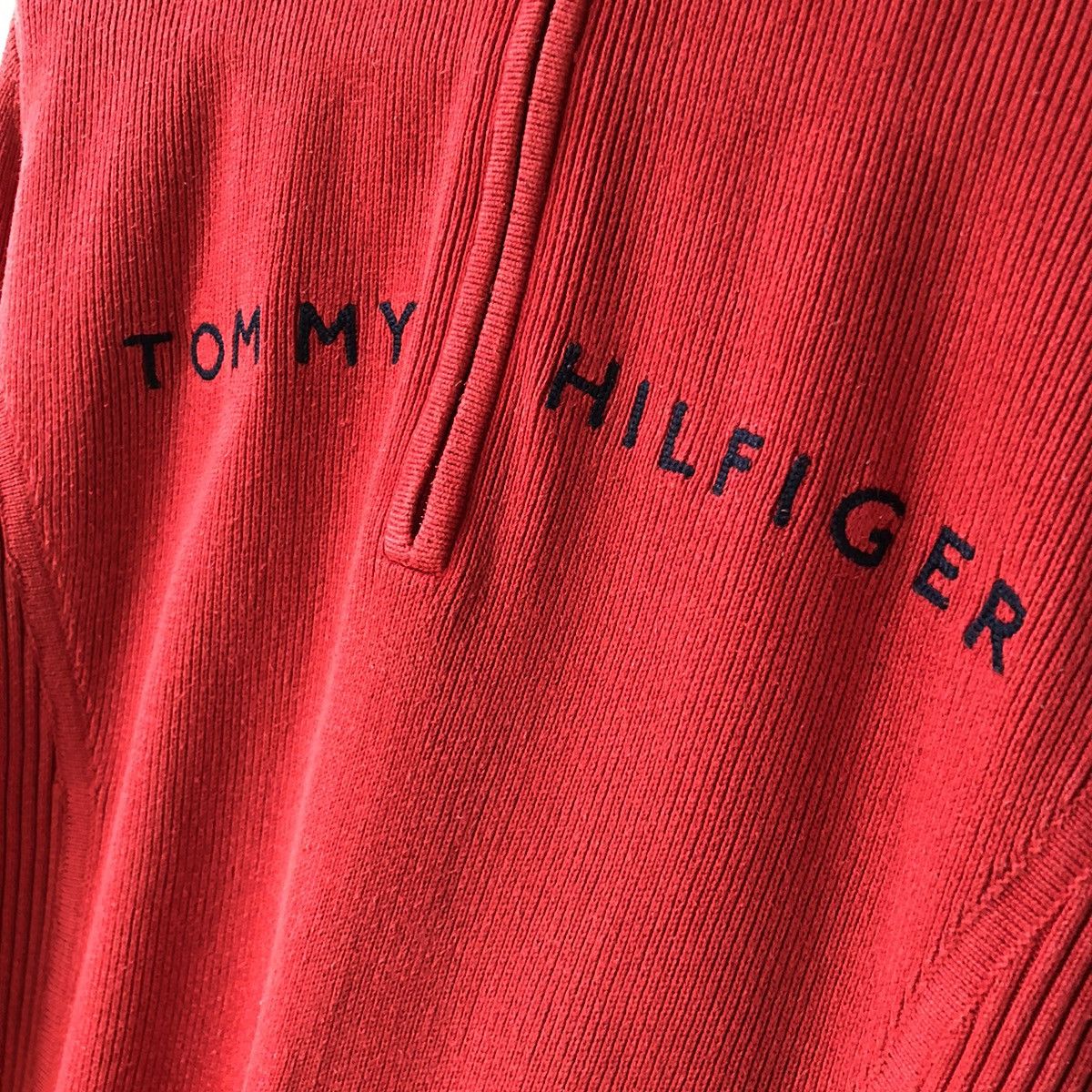 Tommy Hilfiger Vintage TOMMY HILFIGER half zip Knit Sweater Size US M / EU 48-50 / 2 - 7 Thumbnail