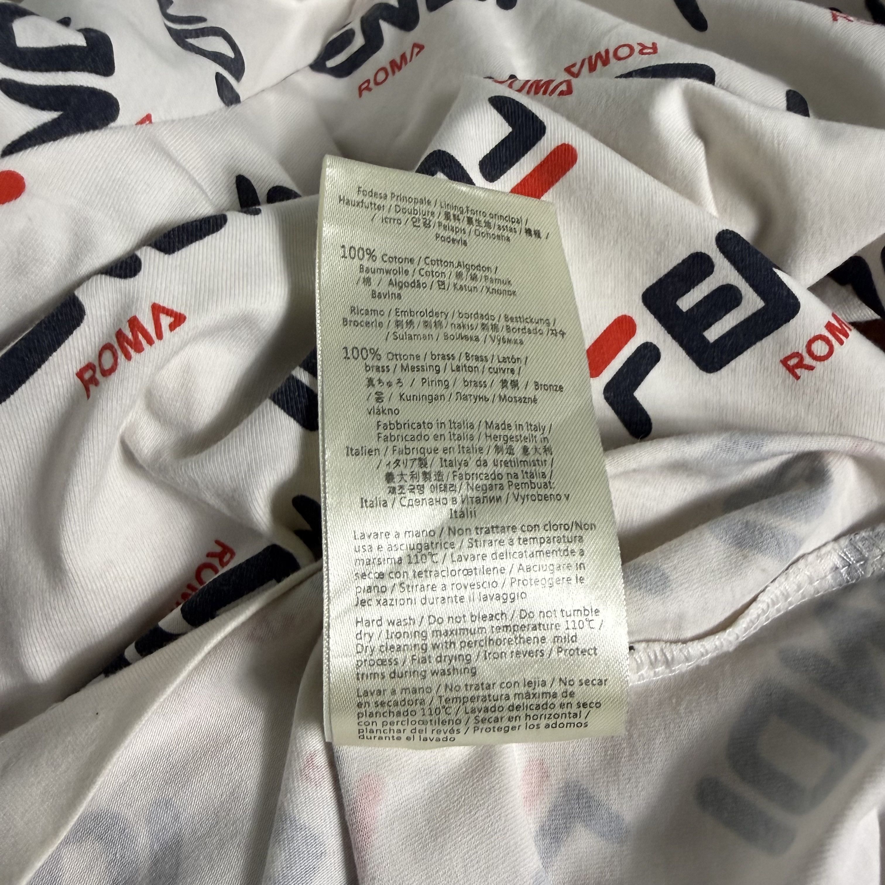 Fendi 🔥RARE🔥Fendi x Fila Mania Logo Allprint T-shirt Size US M / EU 48-50 / 2 - 8 Thumbnail