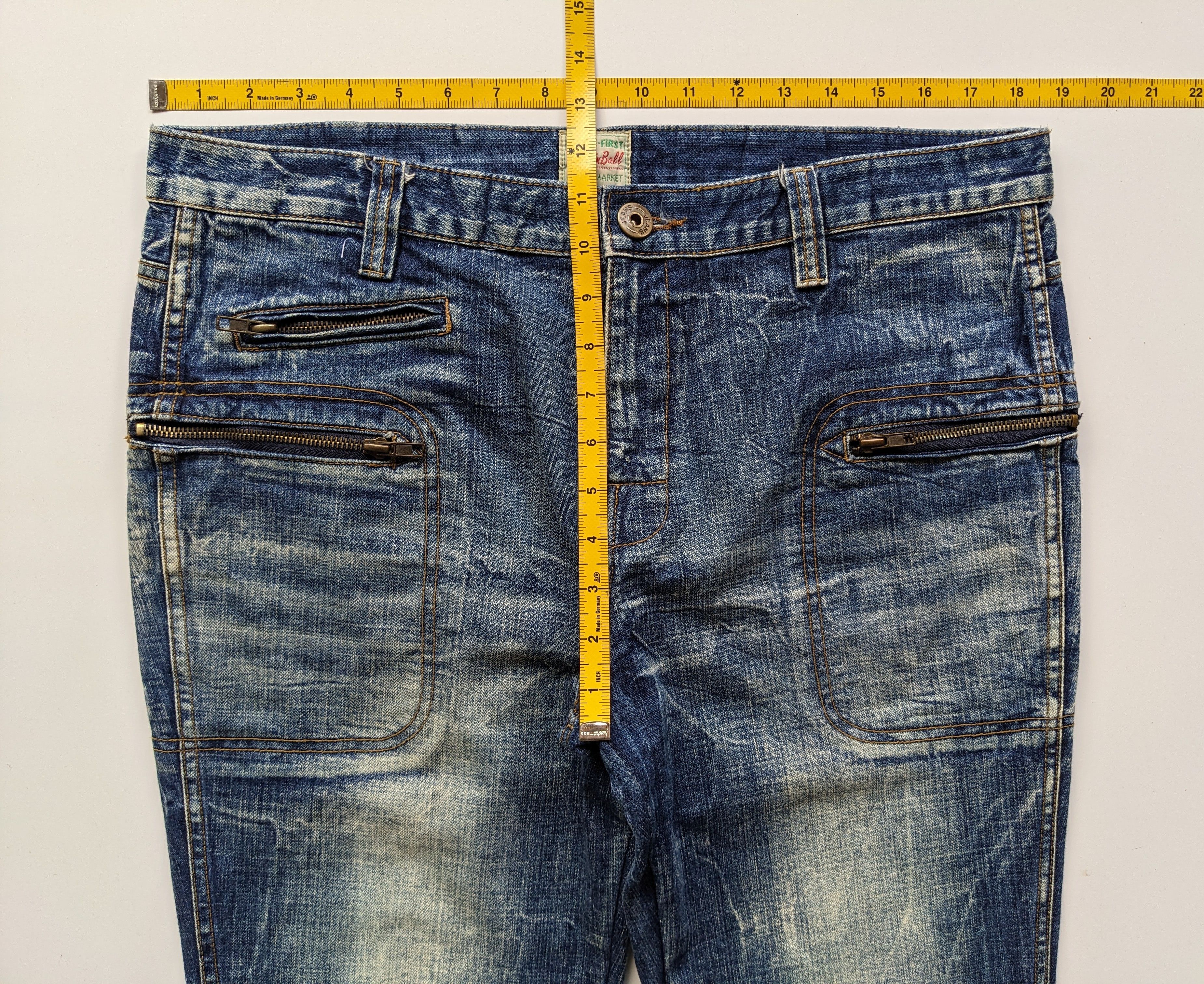 Hedi Slimane × Japanese Brand × Jean Pinball clawmark flare zipper jeans Size US 37 - 7 Thumbnail