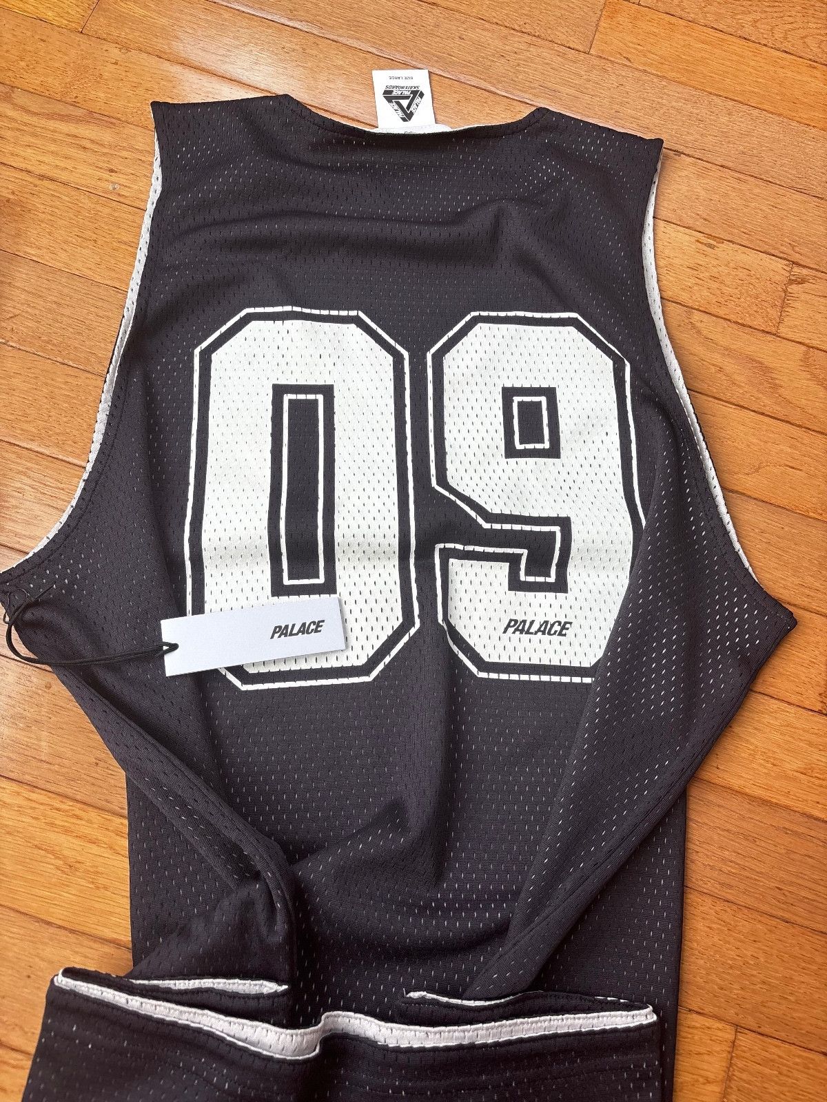 Palace Palace Frogger Tech Jersey Black size Large | Grailed
