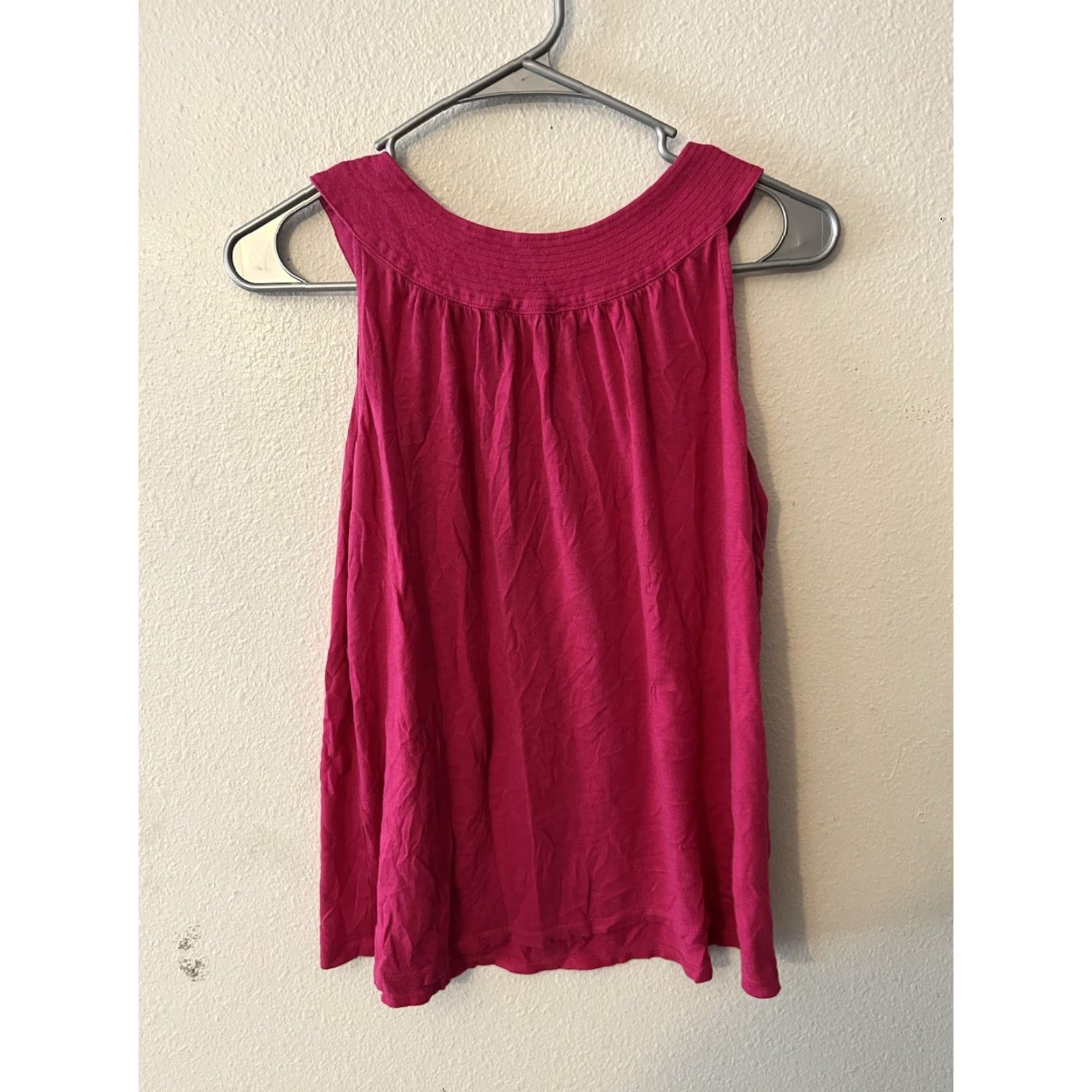 Express Express Tank Top Women M Pink Cotton Modal Spandex Crew Neck Slim Casual Shirt Size M / US 6-8 / IT 42-44 - 3 Thumbnail