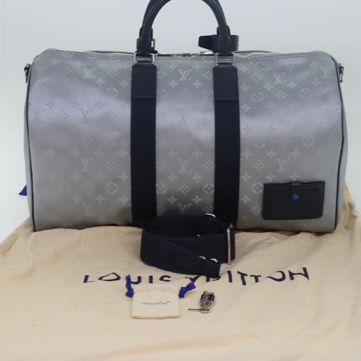 Louis Vuitton LOUIS VUITTON Monogram Satellite Keepall Bandouliere 50 Size ONE SIZE - 12 Thumbnail