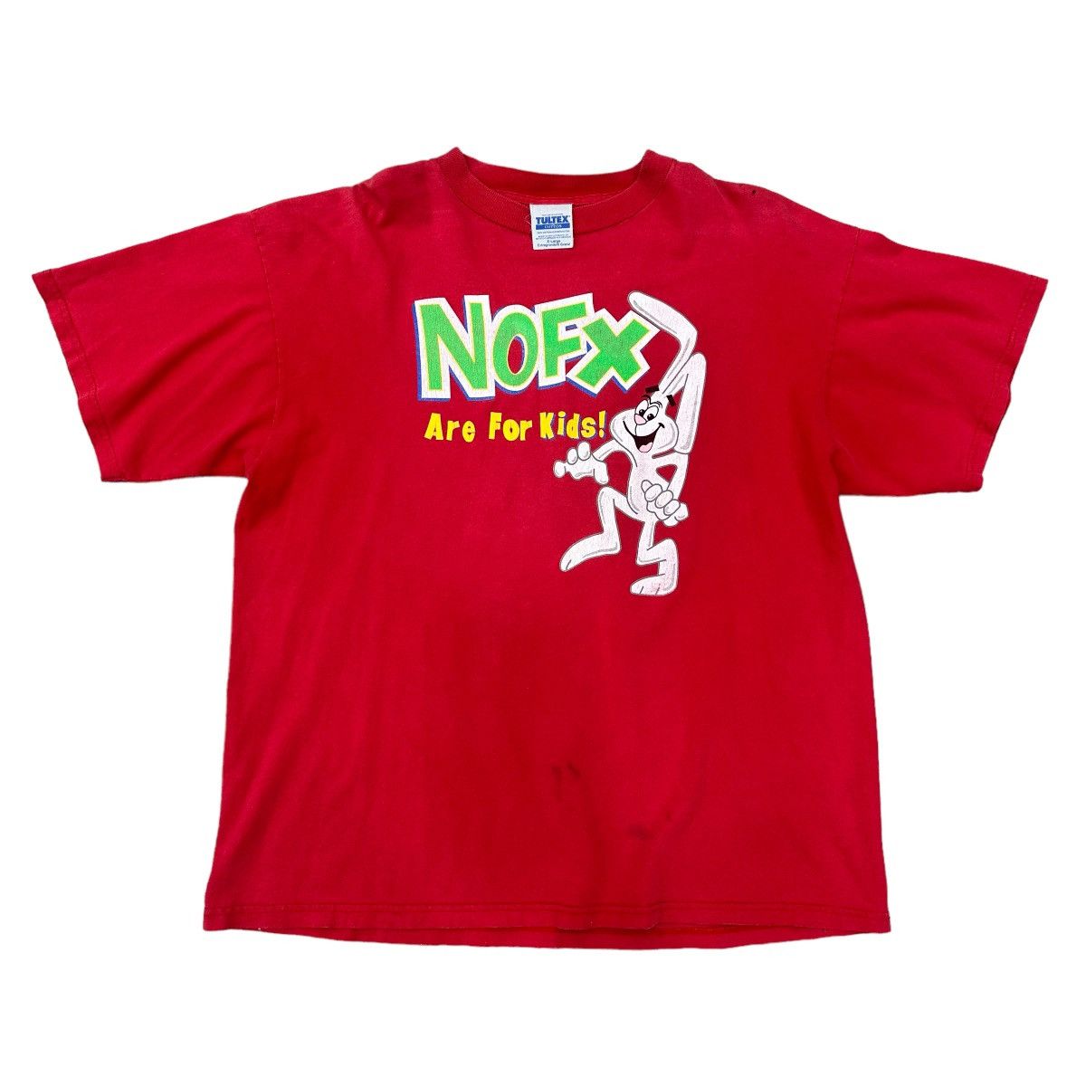 image of Tultex x Vintage 90's Nofx “Are For Kids” in Red (Size XL)