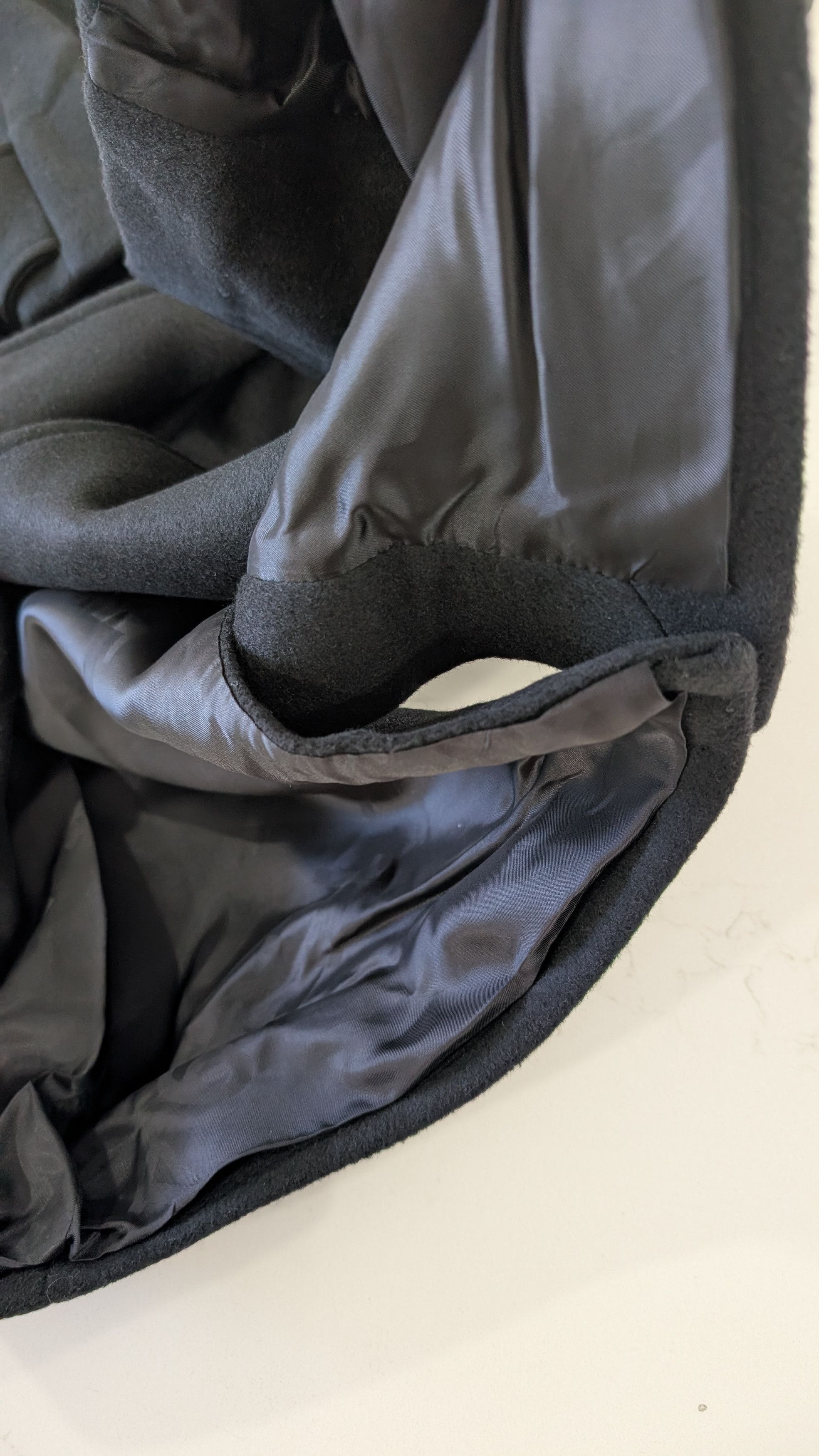 Allsaints AllSaints Mabel Coat Black Oversized Double Breasted Wool Size S / US 4 / IT 40 - 11 Thumbnail
