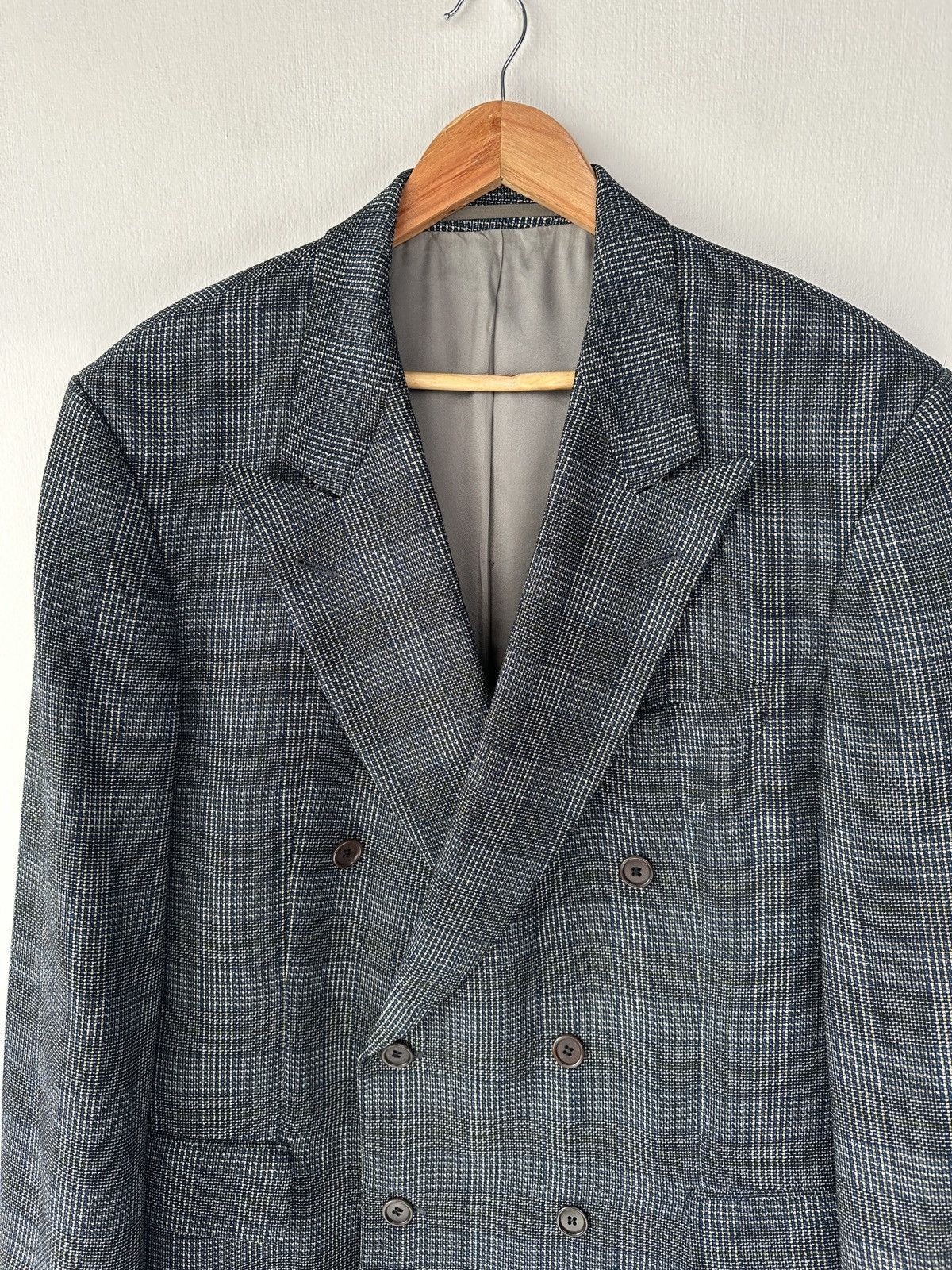 Hugo Boss HUGO BOSS Vintage Ared Double-Breasted Wool Blazer Jacket Size 42R - 3 Thumbnail