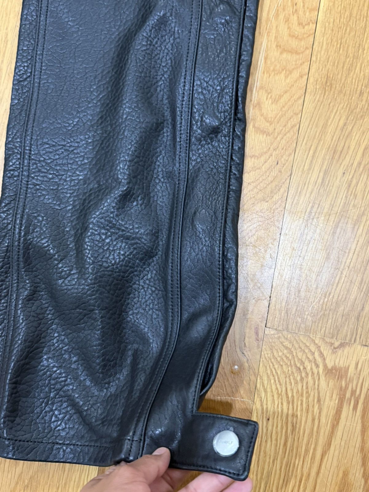 Purple Brand Purple Brand Leather Cargo Pants Size US 32 / EU 48 - 4 Thumbnail