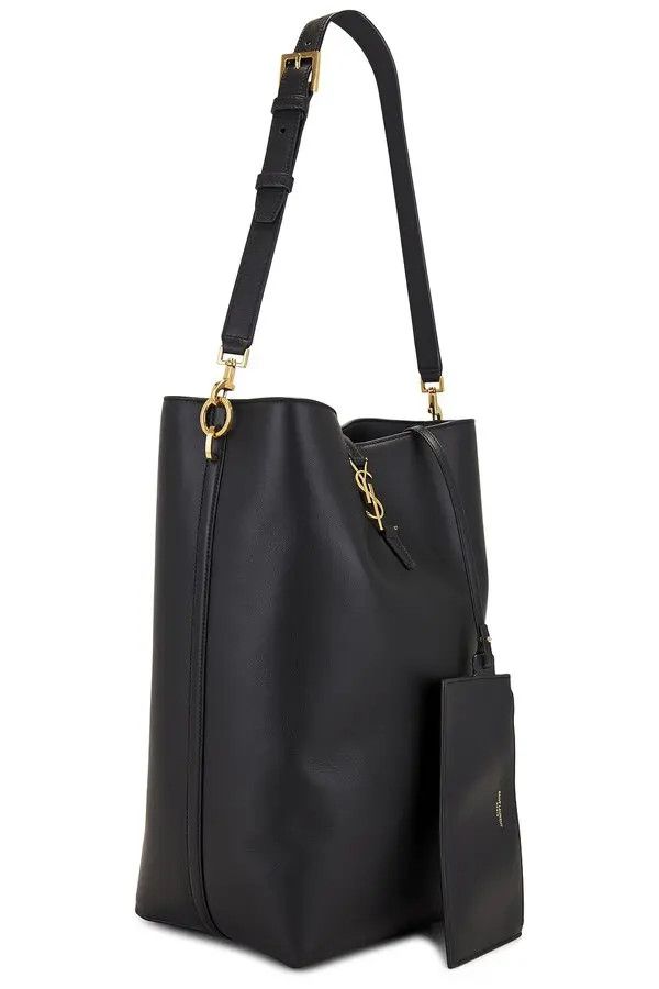 Saint Laurent Paris o1bcso1str1225 Size:OS/Le 37 Long in Black Size ONE SIZE - 3 Thumbnail