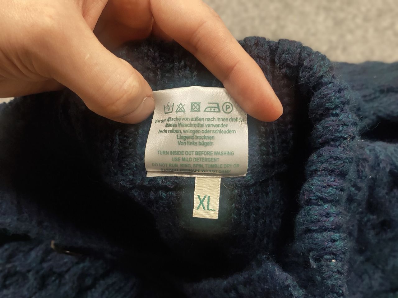 Carraig Donn Vintage Carraig Donn cable Blue Fisherman Sweater Button Size US L / EU 52-54 / 3 - 10 Thumbnail