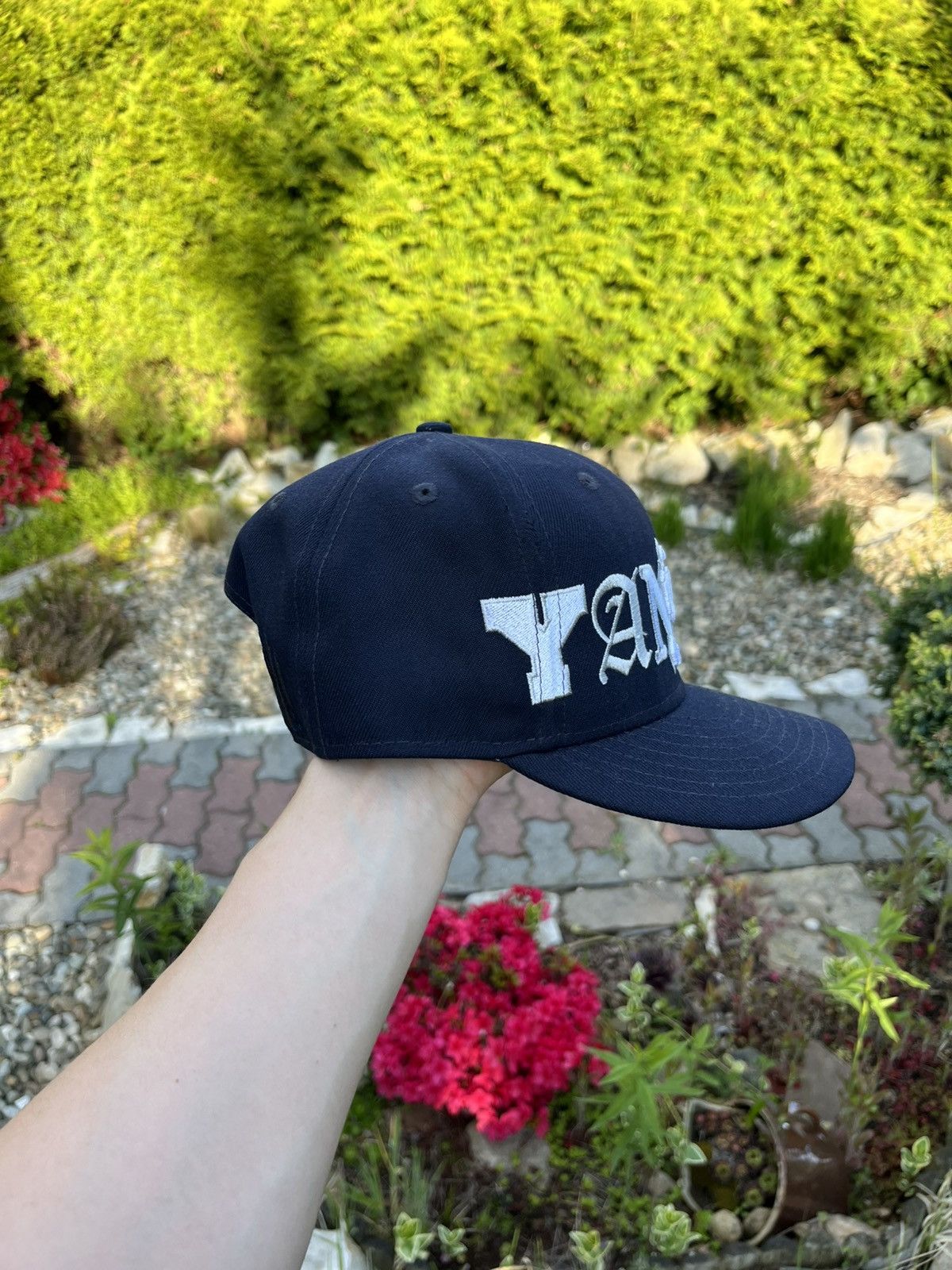 New Era × New York Yankees New era NYC New York Yankees snapback hat cap y2k big logo Size ONE SIZE - 6 Thumbnail
