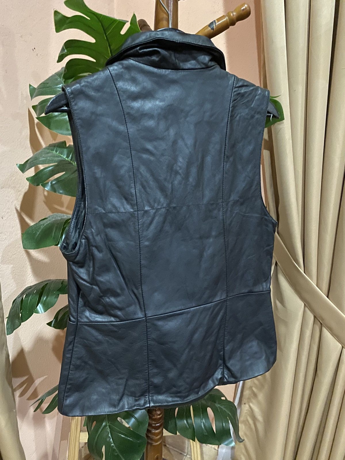 Other LEE DA Top Creation Women’s Black Leather Vest - Korean Size M / US 6-8 / IT 42-44 - 7 Thumbnail