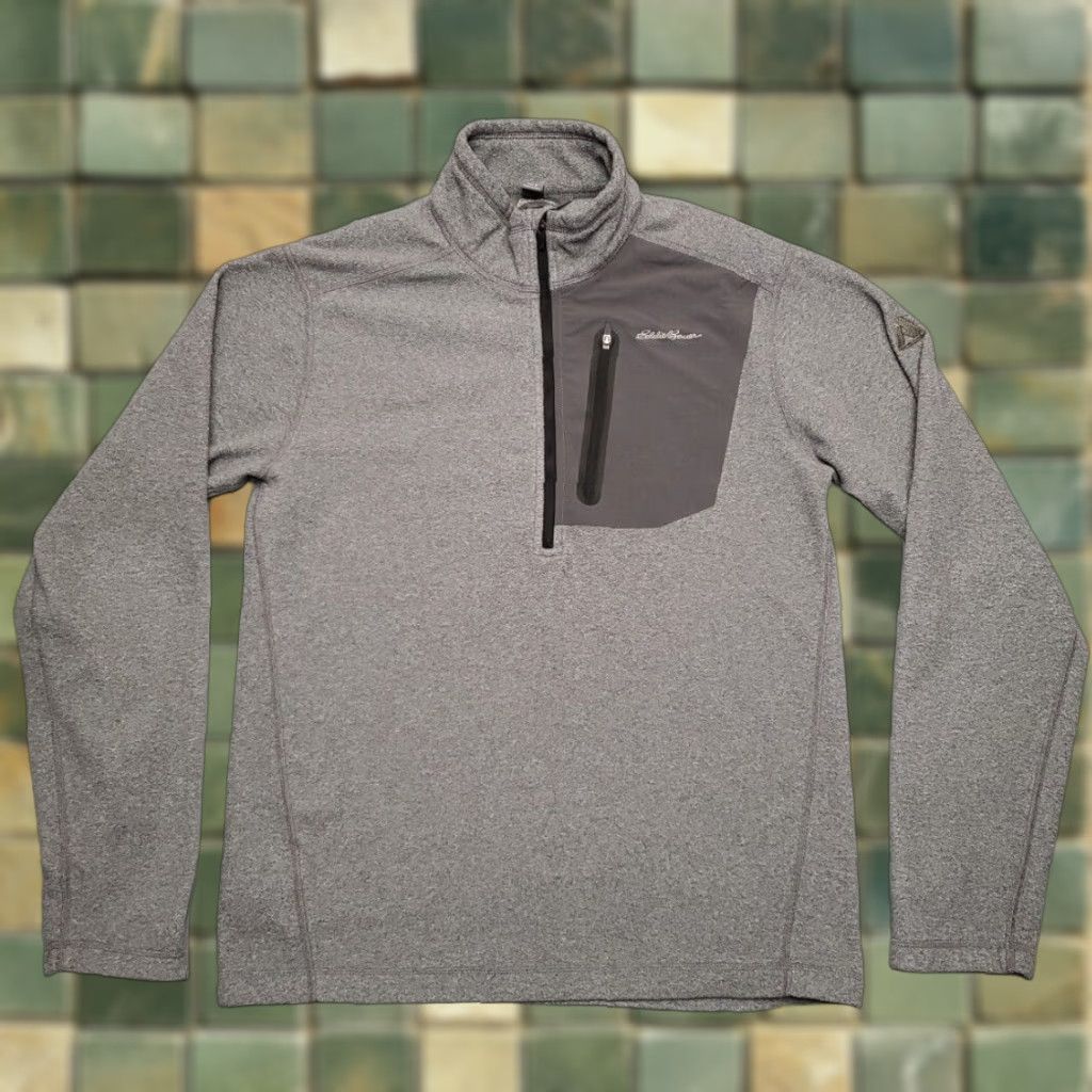 Eddie Bauer Eddie Bauer First Ascent Jacket Mens Small Gray 1/4 Zip Pullover Fleece Size US S / EU 44-46 / 1 - 1 Thumbnail