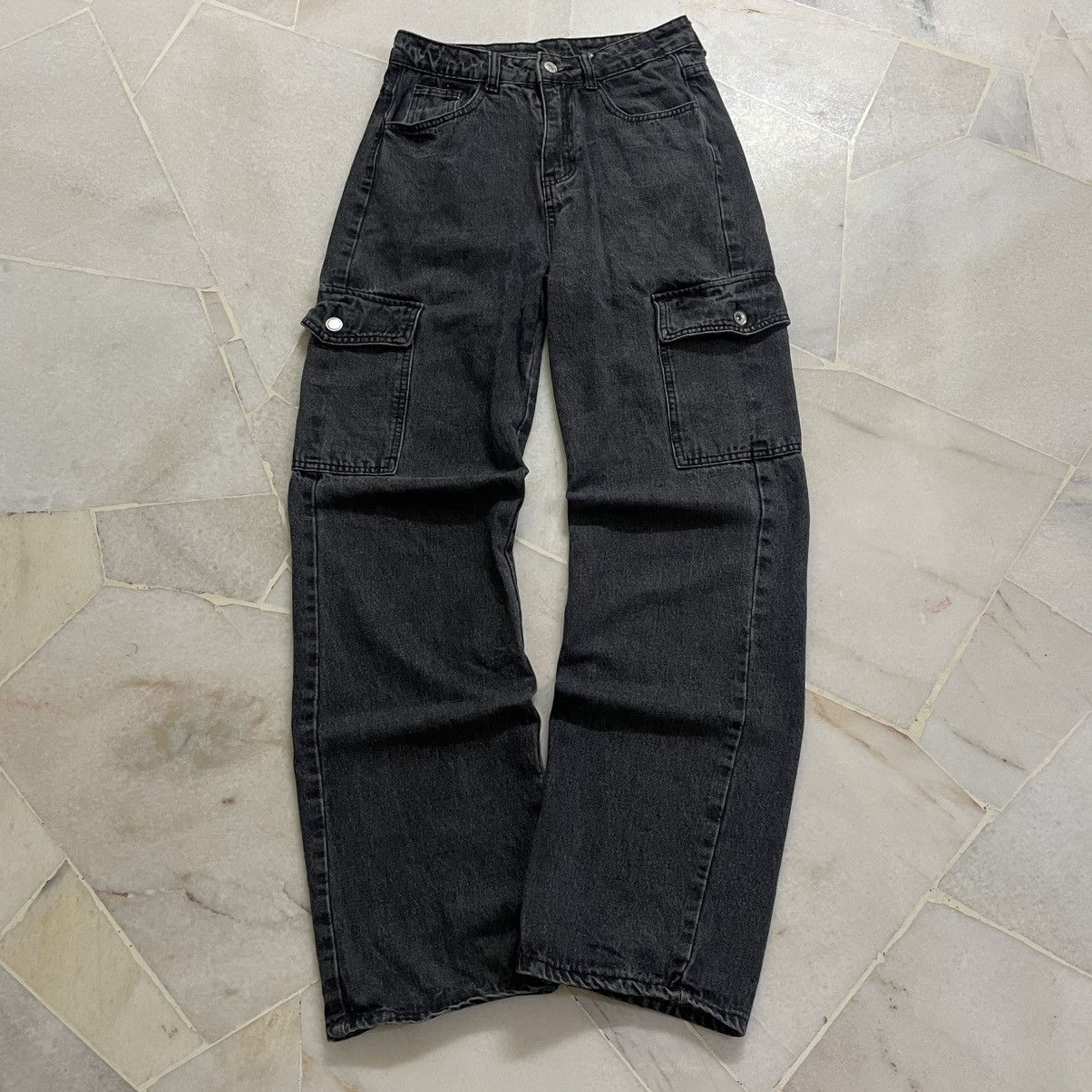 Carhartt Original black faded tone jeans cargo Size US 28 / EU 44 - 2 Thumbnail