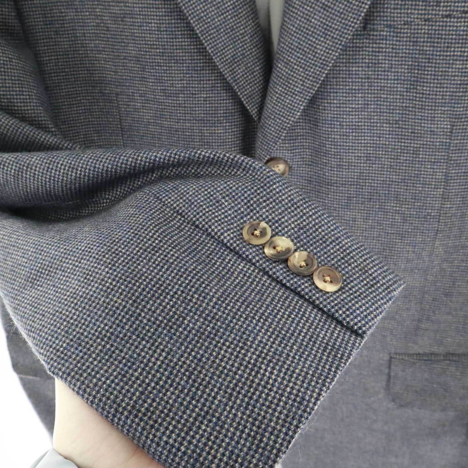 Samuelsohn Samuelsohn Pure Cashmere Blazer Mens 44T Gray Academia Size 44L - 9 Thumbnail