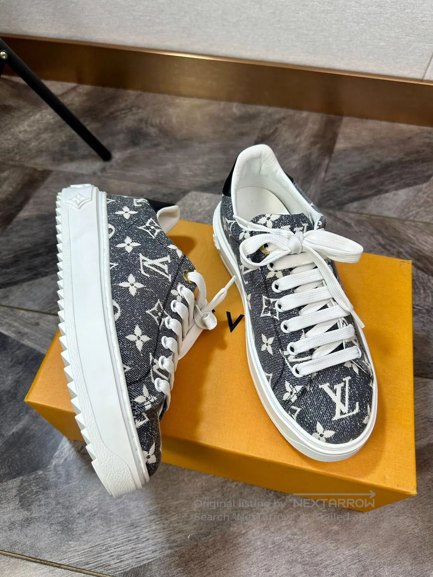 Louis Vuitton LV Time Out Monogram Platform Sneakers. Size US 5.5 / IT 35.5 - 7 Thumbnail