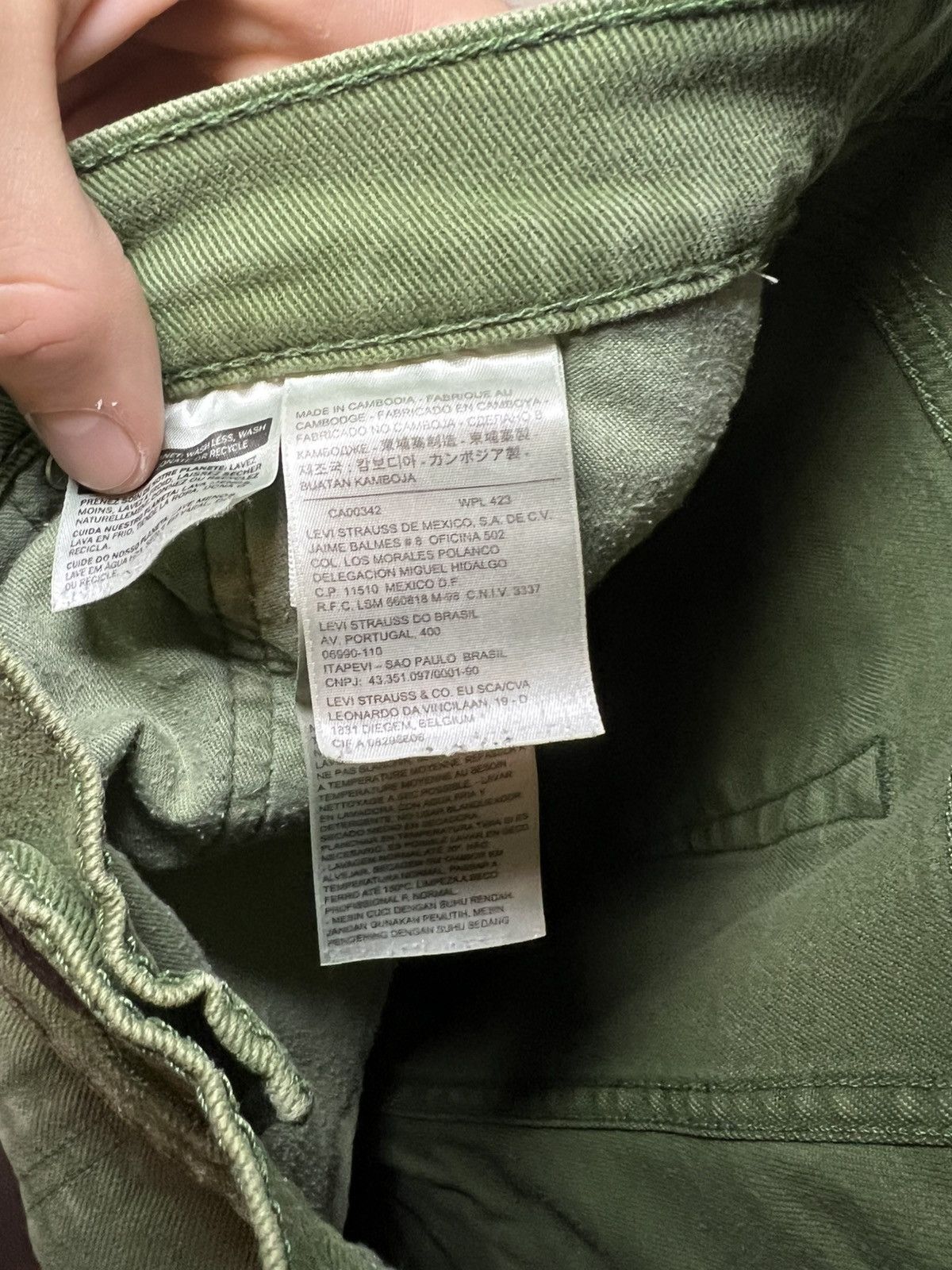 Levi's Vintage Levis 511 green acid slime jeans Size US 33 - 6 Thumbnail