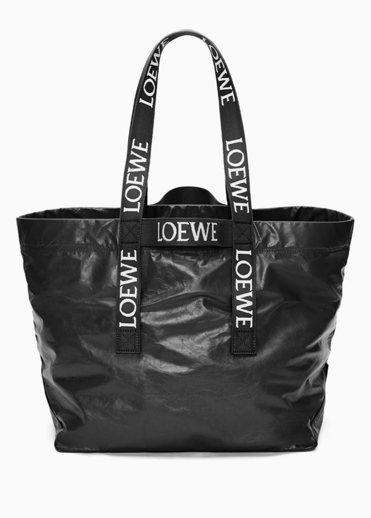 Loewe LOEWE Fold black twin handle lightweight leather tote bag Size ONE SIZE - 1 Thumbnail