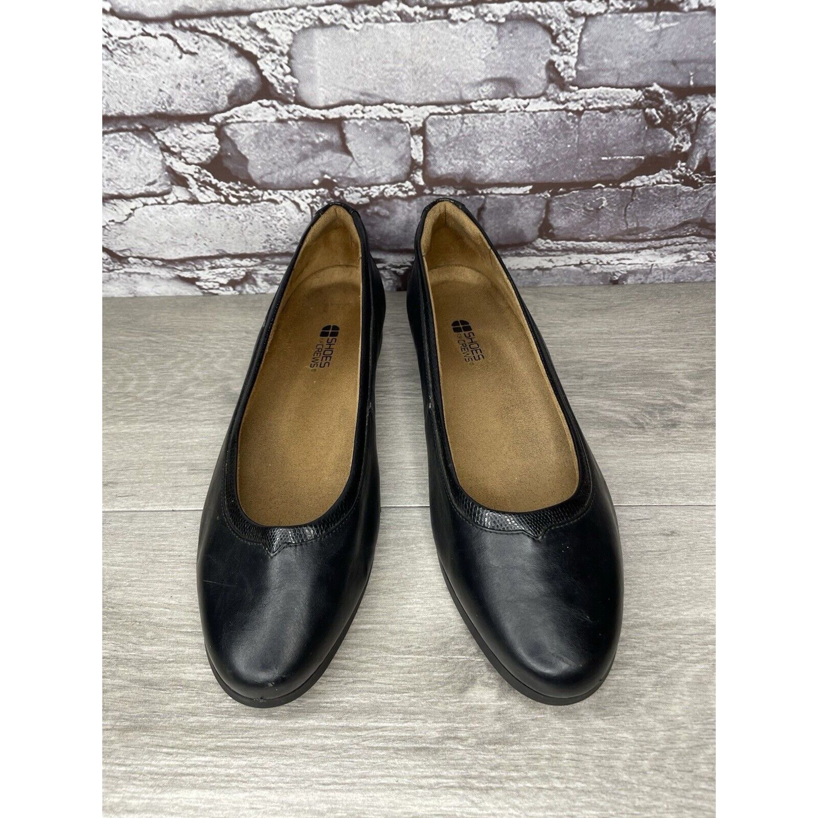 Other Shoes For Crews 55315 Reese Black Leather Work Slip Flats Wo Size US 11 / IT 41 - 11 Thumbnail