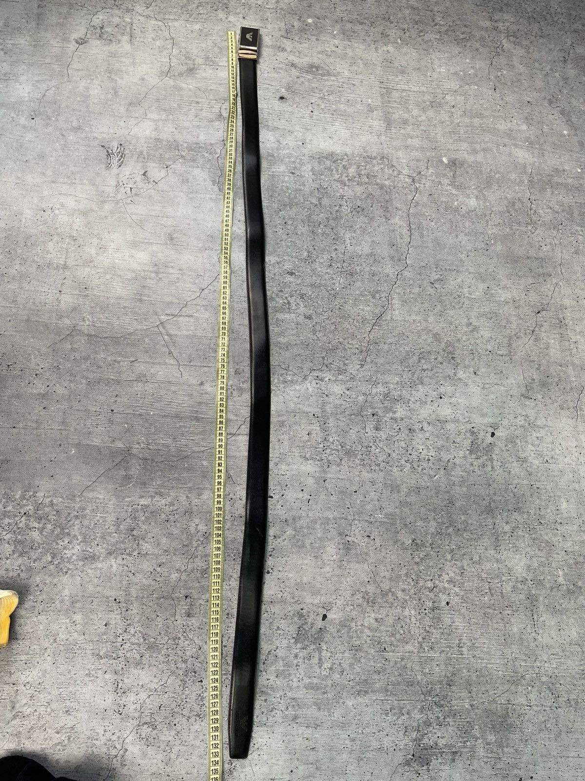 Giorgio Armani Vintage Armani Leather 130cm Belt Rare Big Buckle Logo Size ONE SIZE - 6 Thumbnail