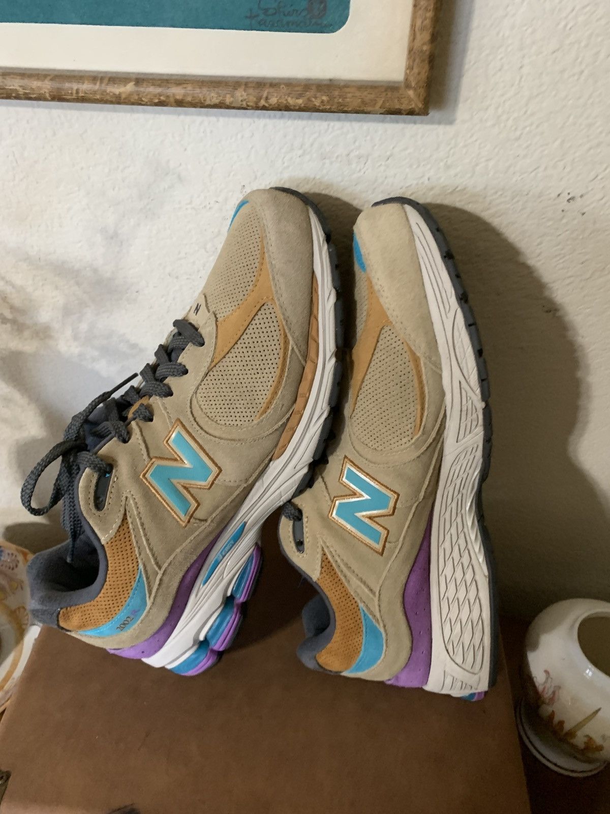 J.Crew × New Balance J Crew x New Balance 2002R sneakers Rain cloud/prism purple Size US 13 / EU 46 - 15 Thumbnail