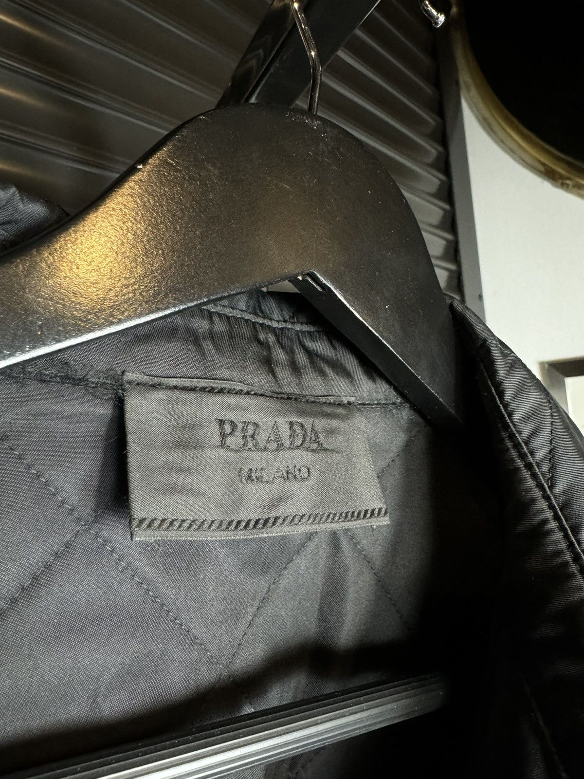 Prada Prada Re-Nylon Black Quilted Snap Jacket - Large Size US L / EU 52-54 / 3 - 4 Thumbnail