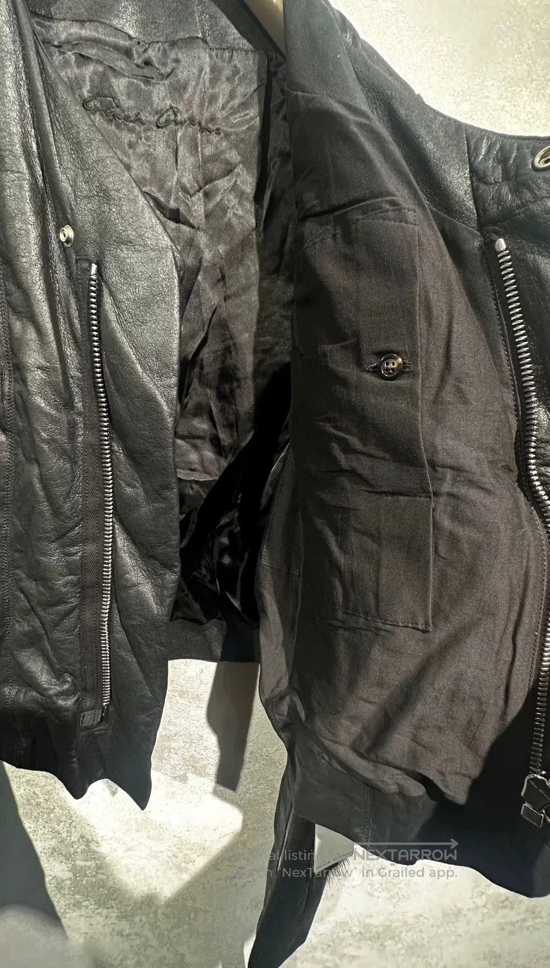 Rick Owens Rick Owens Black Leather Jacket. Size S / US 4 / IT 40 - 5 Thumbnail
