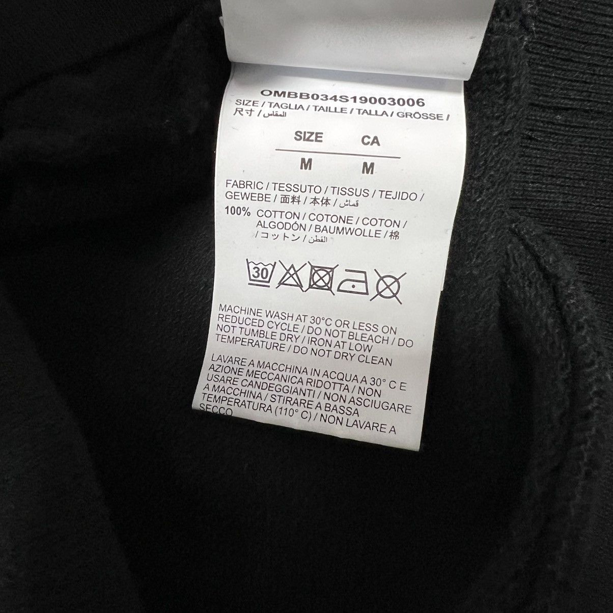 Off-White OFF-WHITE SS19 DIAGONAL SPLIT LOGO HOODIE Size US M / EU 48-50 / 2 - 7 Thumbnail