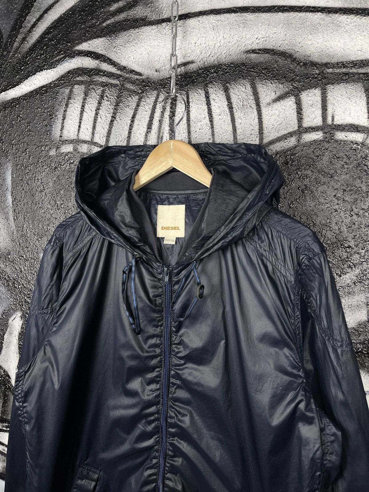 Diesel × Vintage Diesel Industry Lightweight Windbreaker Big Logo Jacket Size US L / EU 52-54 / 3 - 10 Thumbnail