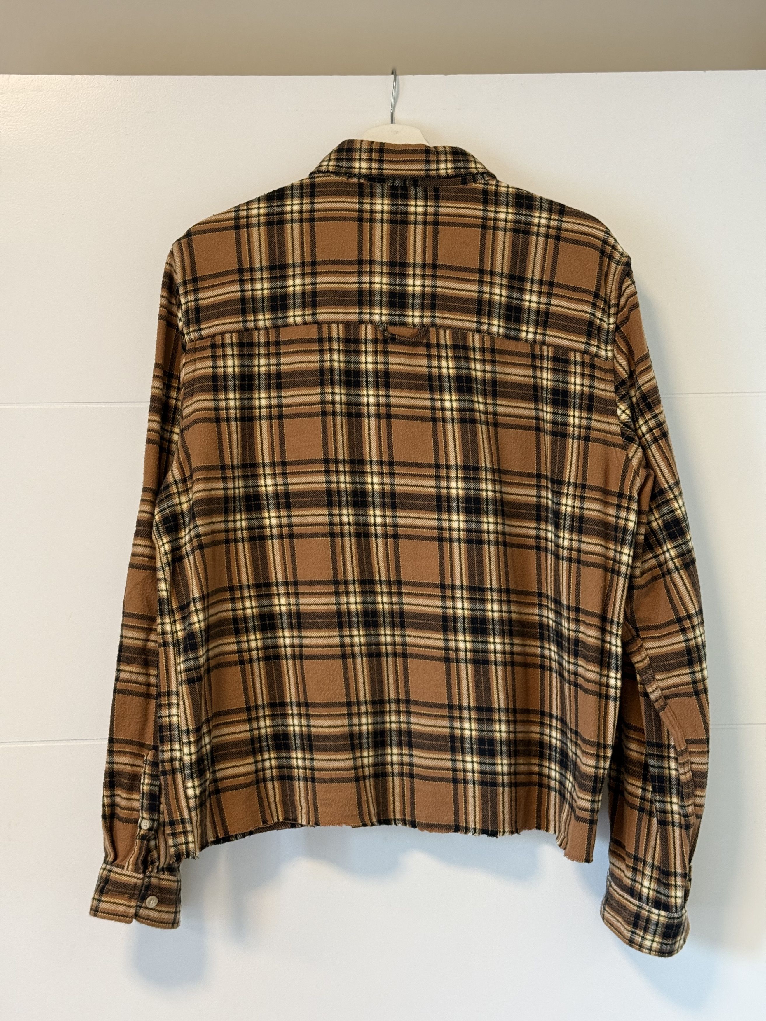 Won Hundred Tan Check Rex Shirt Size US XL / EU 56 / 4 - 2 Thumbnail