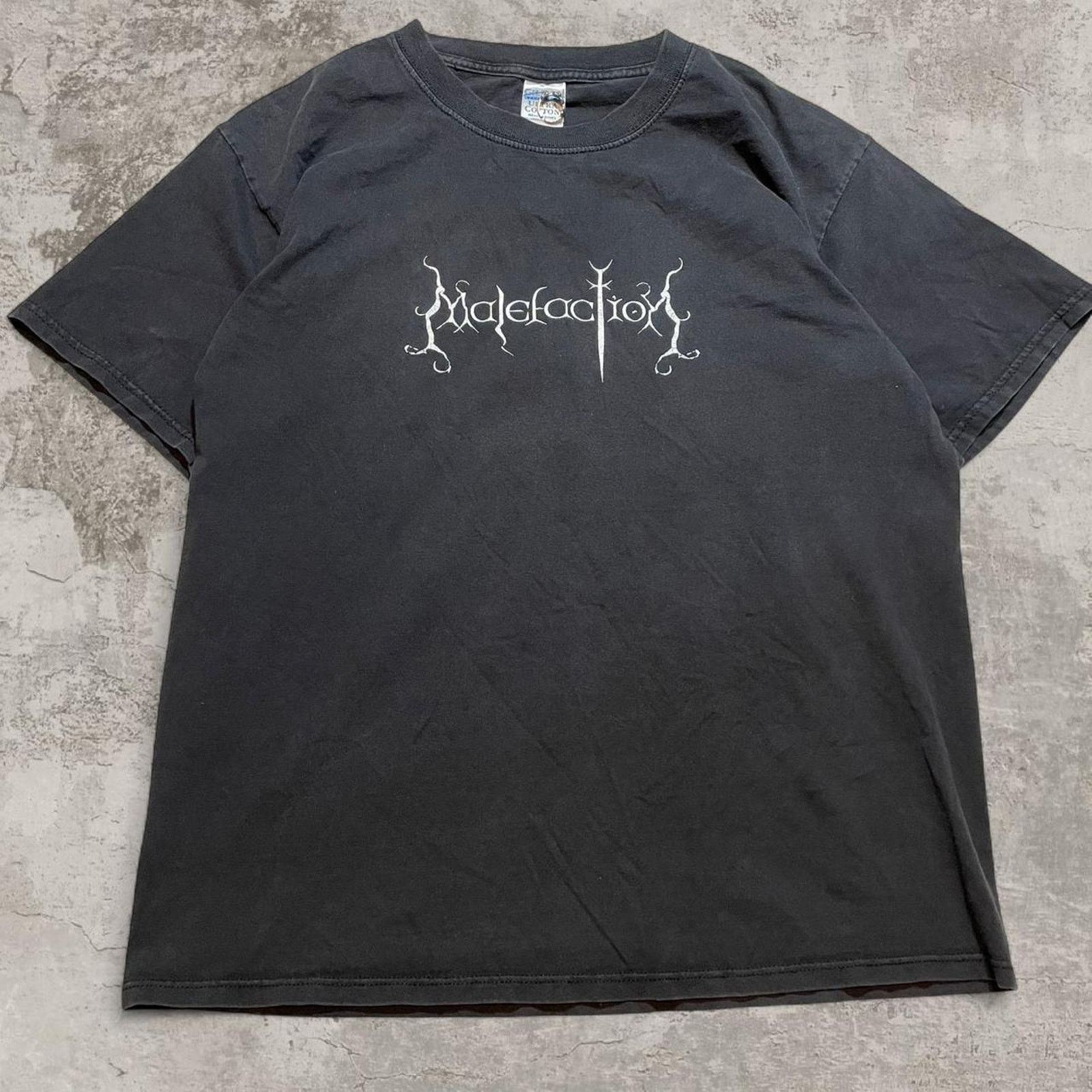 Gildan 90s Black Malefaction band tee size L on Gildan tag Size US L / EU 52-54 / 3 - 1 Thumbnail