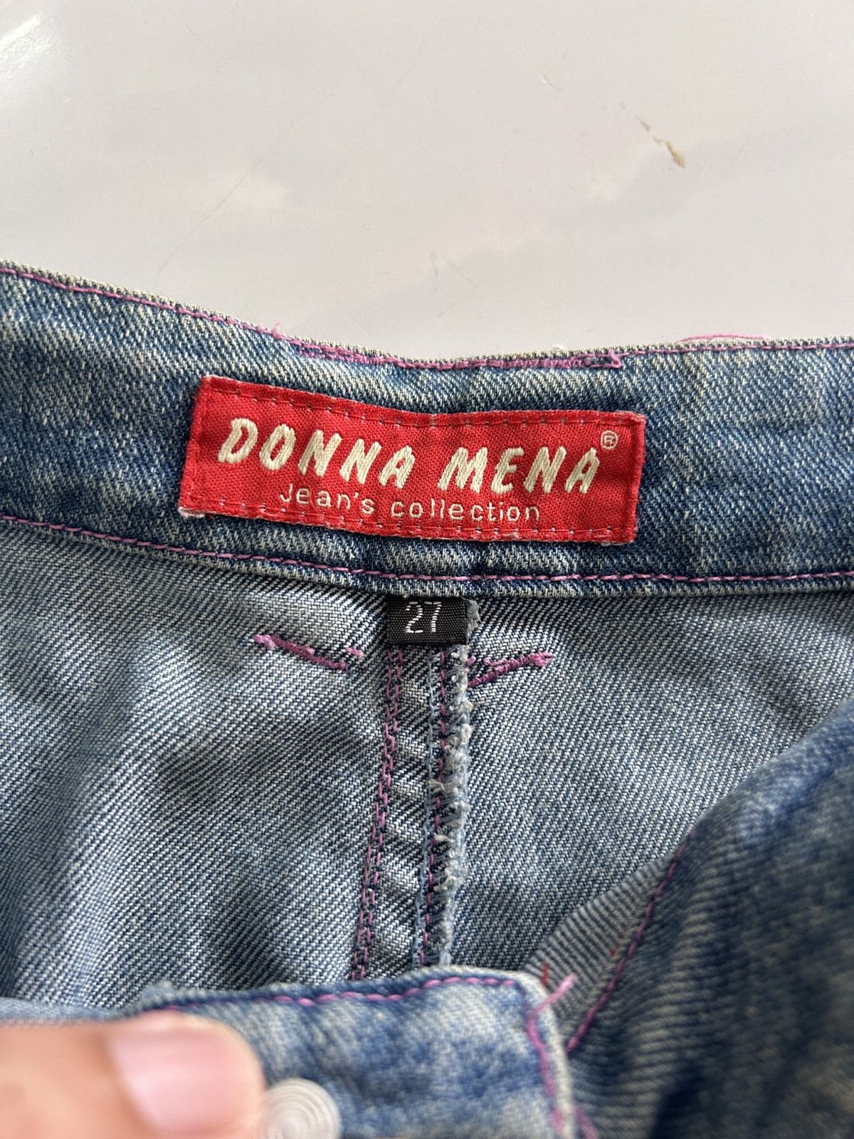 Japanese Brand × Vintage 💥 Vintage Japanese Denim Paint Splatter Jeans Size US 30 / EU 46 - 13 Thumbnail