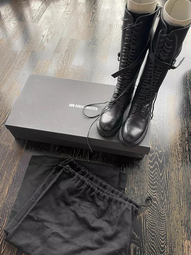 Ann Demeulemeester ann demeulemeester Tall motorcycle boots Size US 4.5 / IT 34.5 - 1 Thumbnail